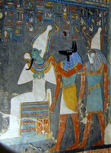 Ozyrys, Anubis i Horus
